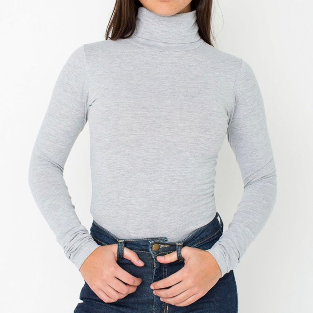 Cotton spandex turtleneck, American Apparel